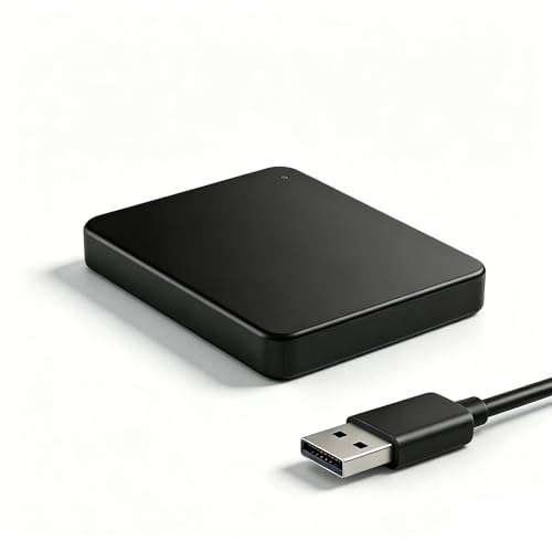 Hlaisgaa Disque Dur Externe 2To Portable Étanche et Anti-Choc pour PC, Mac, TV, Ordinateur Portable, Bureau, Windows - 2.5 Pouces