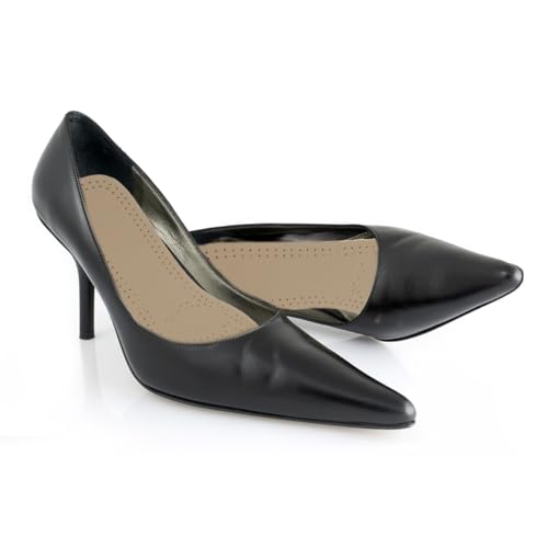 2 pares de plantillas de cuero transpirables para tacones altos miniatura 6