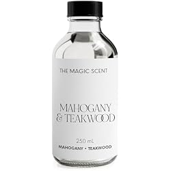 The Magic Scent Mahogany & Teakwood Diffuser Oil Scents for Home, 8.5 Fl Oz | Designed for Use in All Diffusers. Non-toxic Oils for Diffuser, Safe for Kids & Pets. Hotel Diffuser Oil for Home & Business.