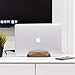 Oakywood Vertical Laptop Stand Wood - Adjustable Wooden Dock for Desk, Compatible with All MacBook Pro, MacBook Air, iPad, Handmade Walnut Oak Wood, Computer Stand, Laptop Holder