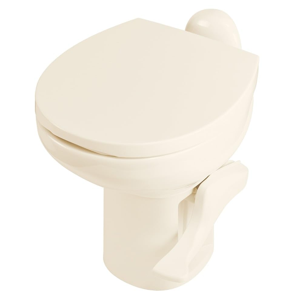 Aqua-Magic Style II RV Toilet, Low, Bone, 42063,12.1"x20"x15"