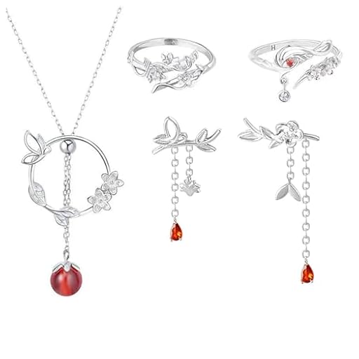 JinYu Collar de cosplay con aretes y anillo de dedo Hua Cheng Xie Lian para parejas | Ya disponible en tu tienda friki favorita! En mundofriki.es! JinYu Collar de cosplay con aretes y anillo de dedo Hua Cheng Xie Lian para parejas | Ya disponible en tu tienda friki favorita! En mundofriki.es!