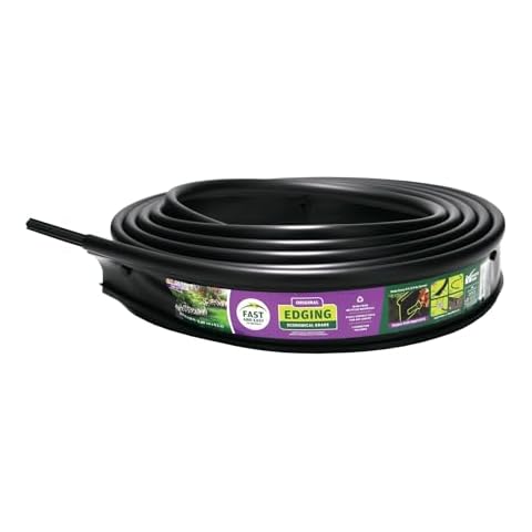 MASTER MARK Original Landscape Coiled Edging, Garden Border, Lawn Edging, Flower Bed Edging, Playground Edging Cover