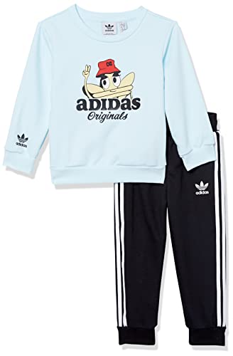 adidas Originals baby-boys Trefoil Crew Set