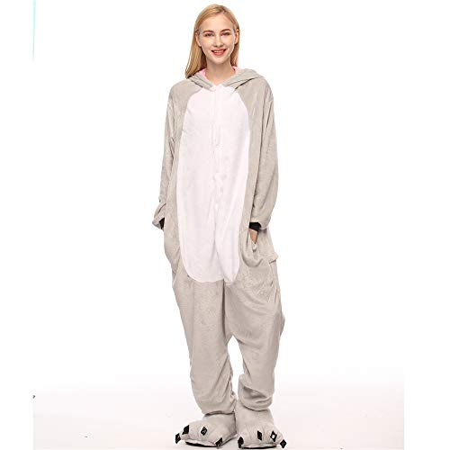 DUJUN Camicia da Notte da Donna Morbida, Pigiama Monopezzo in Flanella, Accappatoi Animali Cartoon Autunno e Inverno Caldi, Adatti per Coppie, A25 L