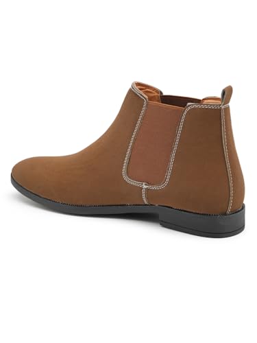Image of Men's Slip On Fashion Chelsea Boots | High Tops, Soft Cushioned Insole, Comfortable Fit, Trendy, Stylish Boots