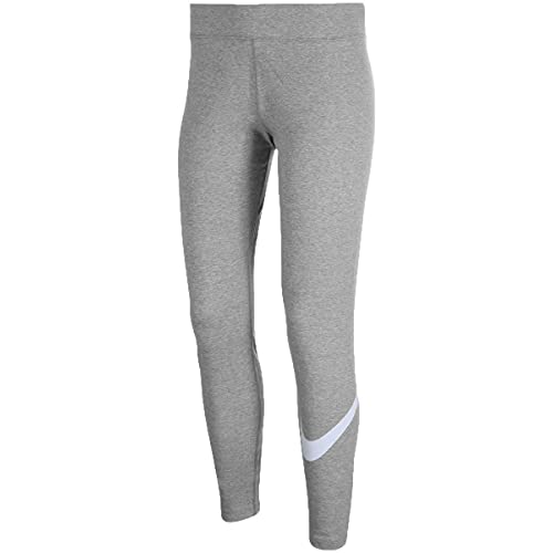 Nike Damen Sportswear Essential Leggings, Dk Grey Heather/(White), XS EU