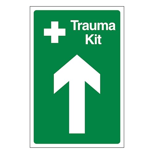 V Safety Kit Trauma Arrow Up signalétique haut de gamme en aluminium 3 mm
