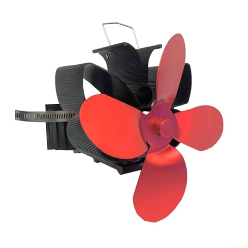 Ventilador magnético para chimenea con 4 aspas y elegante, para ambientes acogedores