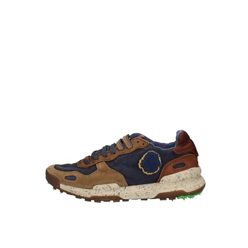 Satorisan - Zapatillas Casual para Hombre - Chacrona Premium - Sneakers Urbanas Cuero Respetuosas, Cómodas y Duraderas - Color Navy - Talla 45