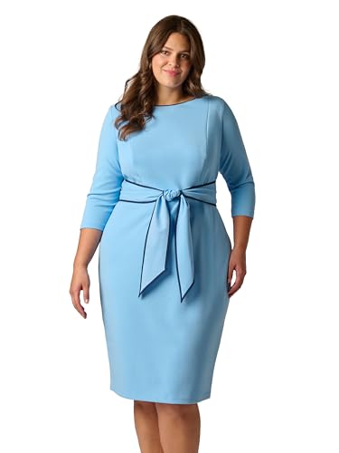 Image of Adrianna Papell Tipped Crepe Tie Dress