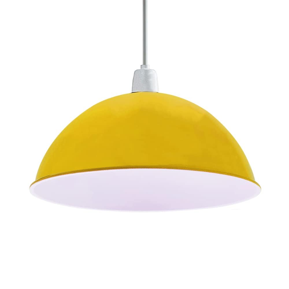 30cm Lamp Shades Ceiling, Modern Light Shade, Lampshades for Ceiling Lights, Wall Lamps & Floor Lamps, Replacement Pendant Shade Living Rooms, Kitchen, Bedroom, Hallways Lounges (Yellow)