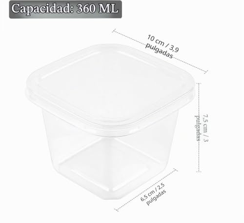 Miniatura 2 de Wubushan Vasos De Plástico Con Tapa, Verrines En Plastique, 50pcs Verrine Plastique Aperitif 360ml, Verrine Dessert Pour Présenter Des Recettes De Desserts, Tiramisu