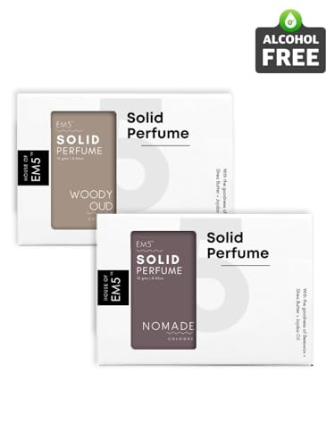 Generic Combo Pack of 2 Alcohol Free Solid Perfumes | Woody Oud & Nomade for Men & Women | Non-Greasy Cologne | Strong & Lasting Fragrance | Gifting Pack for Him & Her