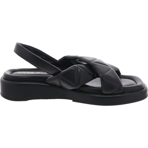 Anne Klein Womens Air Quilted Faux Leather Slingback Sandals2