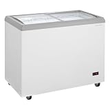 GastroHero Eiscreme-Gefriertruhe, 217L, LED-Beleuchtung, Weiß ECTE217