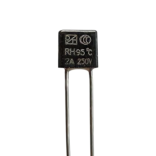 10PCS Temperature Cutoff Fuse Control Thermal Fuse 250V 2A 95°C for LED Light Overheat Protection, Non-Resettable Safety Fuse