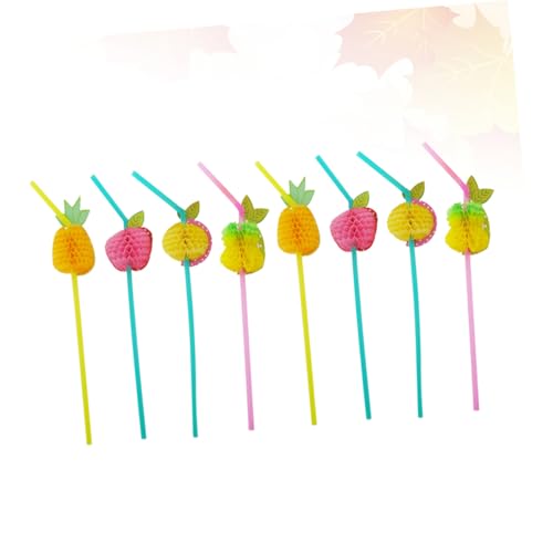 Paquete de 24 pitillos plásticos desechables multicolor 3D miniatura 3