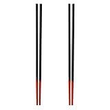 IPPINKA Silicone Chopsticks (Long 30cm), Red - Set of 2