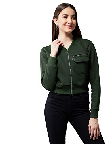 Image of Miss Olive Women's Relaxed (MOAW19JKT03-20-48 Green XL)