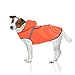 Bella & Balu Hunderegenmantel – Wasserdichter Hundemantel mit Kapuze und Reflektoren für trockene, sichere Gassigänge, den Hundespielplatz und den Urlaub mit Hund (XS | Orange)