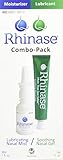 Rhinase (Nasal Gel 1 oz and Saline Nasal Spray 1 oz) Combo Pack for Dry Nose Sinus, Allergy and to Prevent Nosebleeds Caused by Nasal Dryness