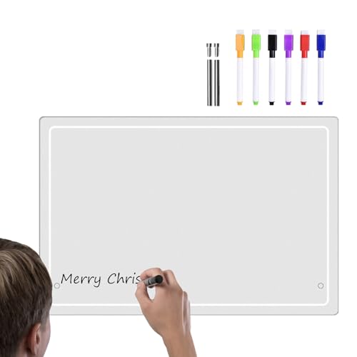 Bloc-notes réutilisable transparent pour organiser le quotidien à la maison