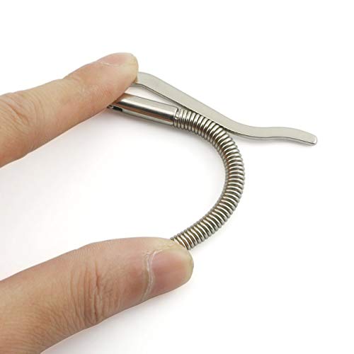 PZRT 2-Pack Metal Money Clip Bar 80mm Wallet Replace Parts Spring Clamp Cash Holder Leathercraft Accessories Silver Color 2 Types4