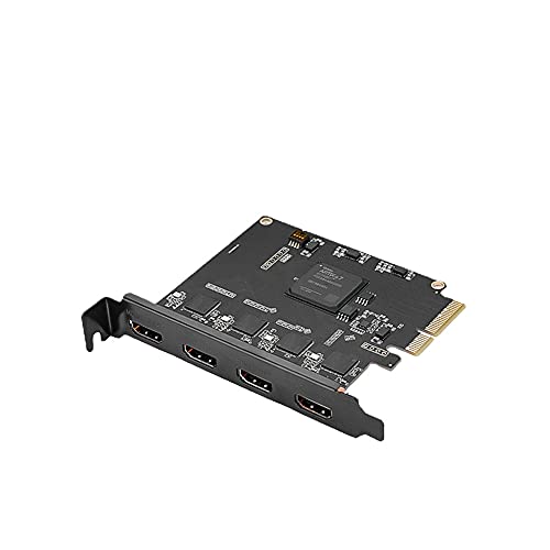 Carte de capture performante Quad HDMI PCIe pour un flux 4K fluide