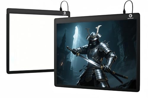 Goodmore Glass Mouse pad,LED Illuminated Gaming Mousepad,Large Mouse pad 400mm