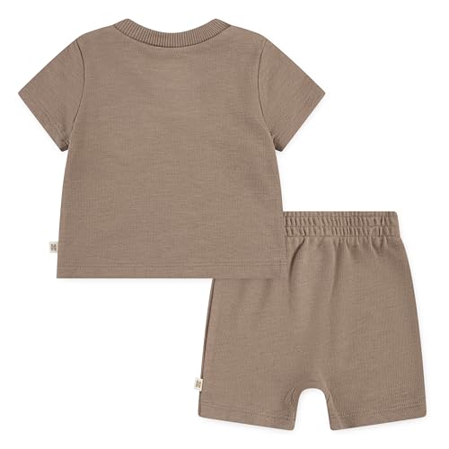 Image of HUGGIES Baby Baby One Pocket T-shirt and Shorts 2-piece Outfit Set