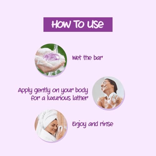 Image of Fiama Gel Bar Soap Blackcurrant And Bearberry 625g (125gx5) For Radiant Glowing Skin, With Skin Conditioners, All Skin Types, For Women & Men