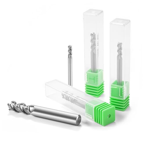Image of Carbide Roughing End Mills-3 Flute CNC High-Efficiency Sloting for Milling Aluminum.1 Pcs D6x50mm