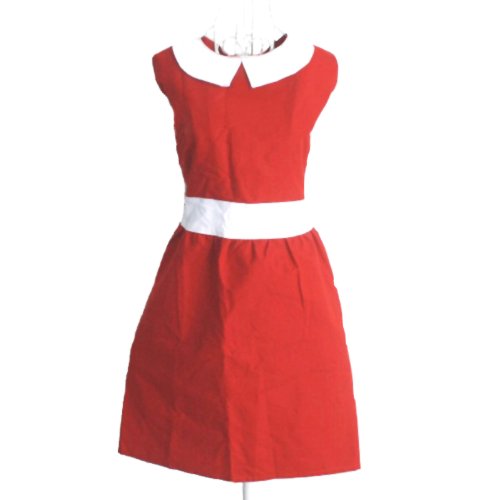 Hyzrz Stylish Cute Cooking Aprons For Women Girls Hair Nail Cosmetology Vintage Apron (Red) #TOP20