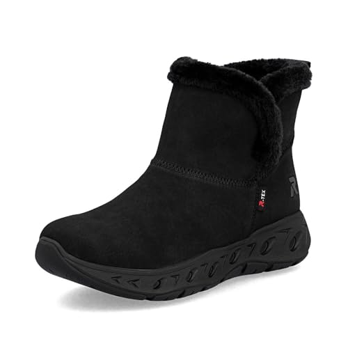 Rieker RiekerTEX M6554 Botines para mujer, impermeables, para mujer, Negro 00., 36 EU