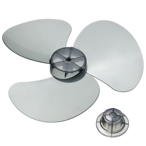 VICASKY Pièces de Pales de Ventilateur Facile à Retirer et Pratique à Nettoyer 3 Feuilles en Plastique pour Ventilateur de Table 12 Pouces