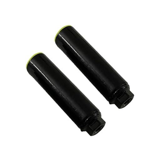 Image of Shrenik Cycle Foot Rest Stunt Axle Bicycle Rear Foot Pegs Set Aluminum MTB Mountain Bikes (Black)