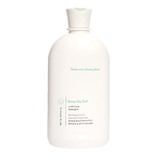 Detergente líquido para ropa interior – Limpiador de ropa de alta eficiencia para ropa delicada, detergente perfumado para bragas con 2 tipos de fragancia, seguridad fiable suave eficaz, 500 ml para