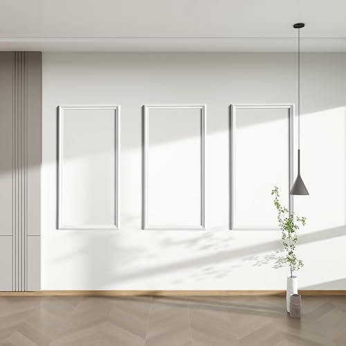 PALMPOP Peel and Stick Wall Molding Kit of 3 Frames,Premade
