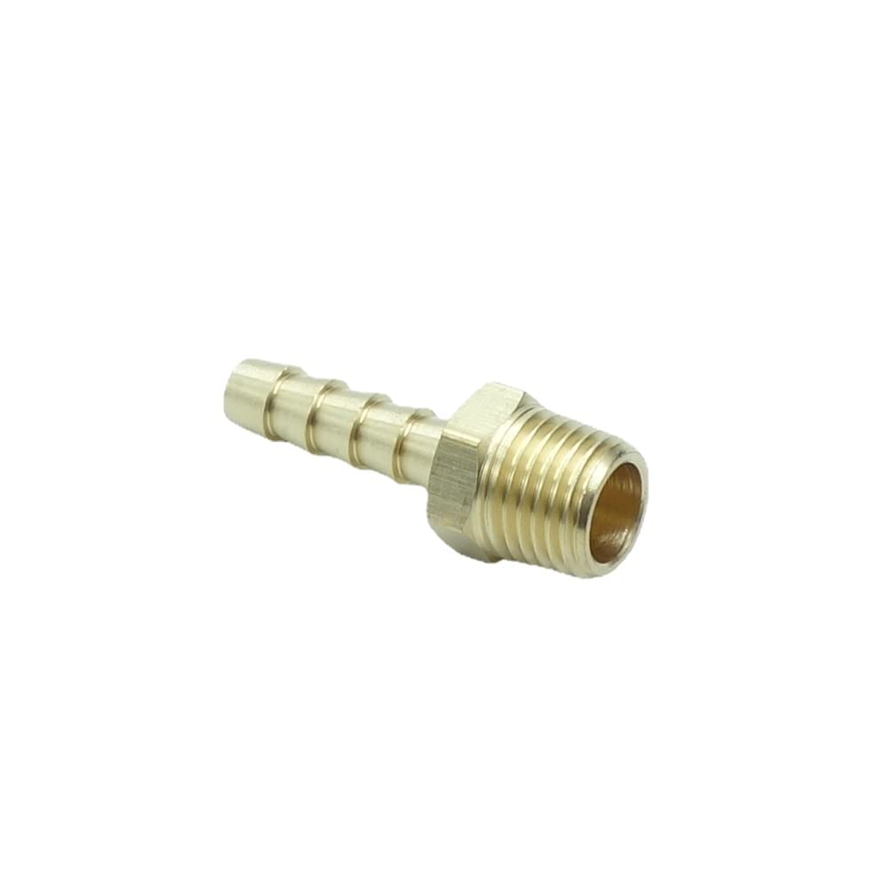 5 Pcs Brass Hose Barb Fittings 1/2" Barb to 1/2 NPT Male Pipe Adapter — view 16