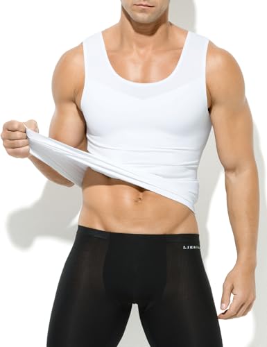 Men's Compression Tank Top Slimming Body Shaper Undershirts Muscle Vest for Men Tight Shapewear3