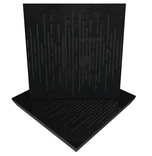 �����z���g�U�p�l�� 2�Z�b�g | 50x50x5cm | �z���E�g�U�E���ˁE�h�� | �m�C�Y�ጸ���G�R�[�}�� | �������v���X�`�b�N: [x2 WAVE | �u���b�N�O���X�v���X�`�b�N]