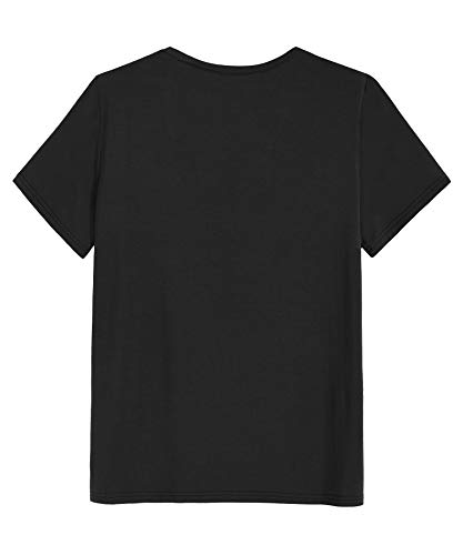 Latuza Women's Viscose Sleep T-Shirt V-Neck Pajamas Top2