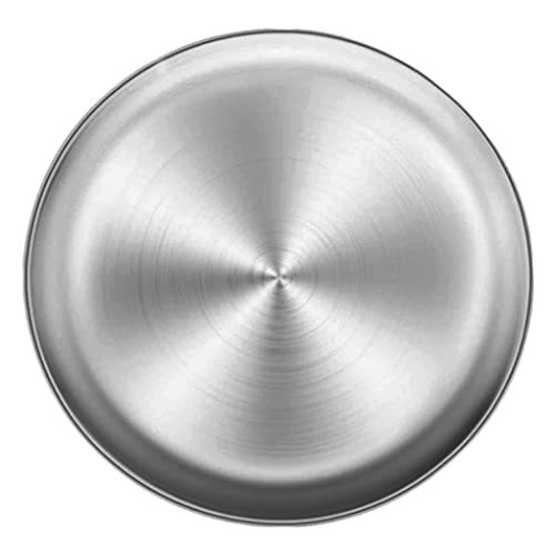 AEIOFU Stainless Steel Pizza Pan Round Metal Multifunctional Storage Tray for Fruit Cake 34cm Stainless Steel Pizza Tray Pizza Oven Pan Tray Round Pizza Baking Pan Round Pizza Plate