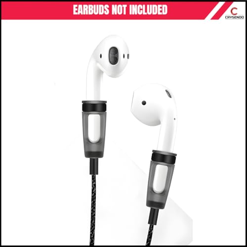 Image of CRYSENDO Braided Anti-Loss Magnetic Neck Strap for Wireless Earbuds | Silicone Connectors secure Magnetic Lock | Lightweight, Tangle-Free, for Sports & Daily Use (Compatible with AirPods 1 /2 /3 /Pro)