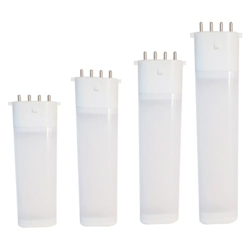 RZL Lighting, Confezione da 6, lampada a spina orizzontale a LED 2G7 AC220V 6W/8W/12W 2835SMD 2G7 con attacco a 4 pin(Warm white 3000K,8W 148mm)