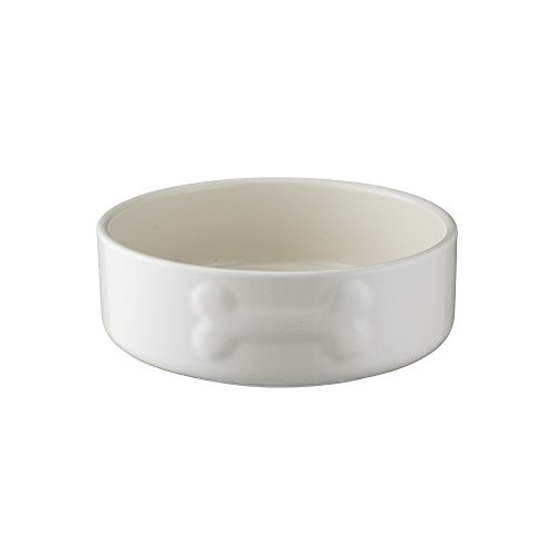 Mason Cash Colour Mix Cream Dog Bowl 15cm |500cml Capacity |Stoneware Pet Bowl for Food & Water | Dishwasher, Freezer & Microwave Safe