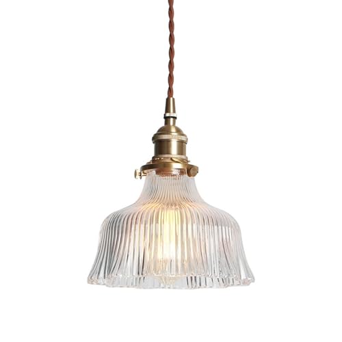Suspension en verre et cuivre idéale pour sublimer une chambre