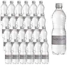 Harrogate Spring Sparkling Natural Mineral Water 500ml Bottles (Pack of 24) | Refreshing Carbonated Water | Suitable for All Diets | Convenient 500ml Bottles