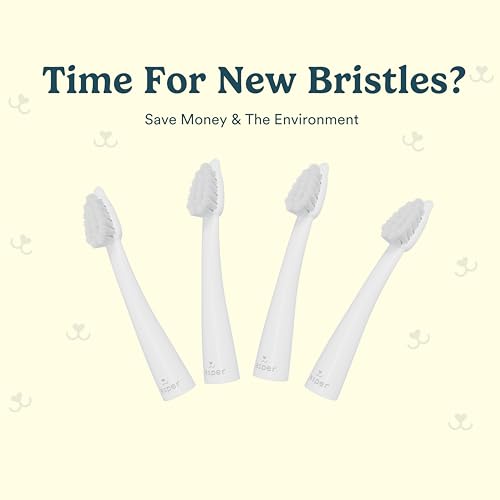 Image of Jasper Microbrush Cat Toothbrush, Soft-Bristled Toothbrush Kit for Felines & Small Dogs, Non-Slip Handle with 2 Replaceable Brush Heads, Use with Cat Toothpaste (Microbrush, Brush Heads Only)